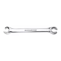 Mansarovar Flare Nut Spanner Elliptical Pattern Chrome Vanadium Steel 12x14 mm, MFMS image 1