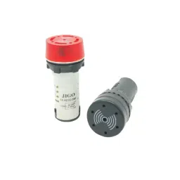 JIGO Normal Series 22.5 mm LED Indicator With Buzzer in Red Color and 24 V DC Voltage, JG-AD22J-R (Pack of 10)-picture-46