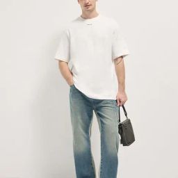 The Bear House White Cotton Oversized Graphic T-Shirt-image-12