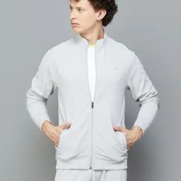 Fame Forever by Lifestyle Grey Regular Fit High Neck Sweatshirt-33