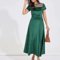 Styli Green Maxi Dress-image-82