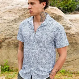 Campus Sutra Multicolored Regular Fit Printed Shirt-picture-39