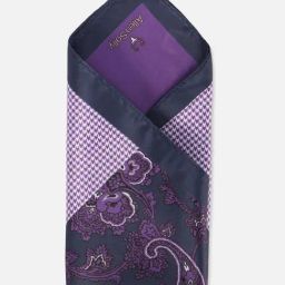 Allen Solly Purple Printed Pocket Square-87