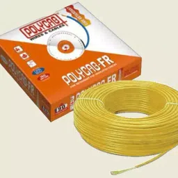 Polycab 6 Sq.mm 1 Core HFFR House Cable Yellow (200 m)-image-98