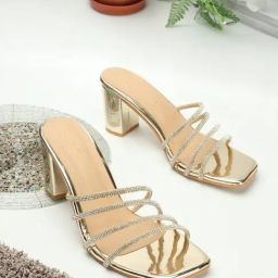 Iconics Women's Golden Casual Sandals-image-36