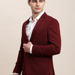 Turtle Self Design Single-Breasted Casual Blazer image 2