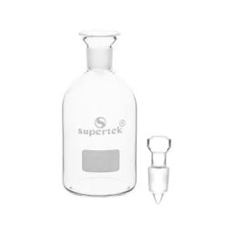 Supertek 125 ml Clear Borosilicate Glass 3.3 BOD Bottle, 12.174.0125 image 3