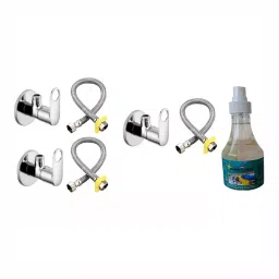 GENERIC Prime Bathroom Faucet Set Stainless Steel Chrome Finish Silver, FG2317-image-7