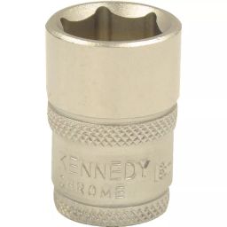Kennedy-Pro 1/4 Inch Square Drive 6 Point A/F Single Hex Deep Socket Size - 3/8 Inch-17
