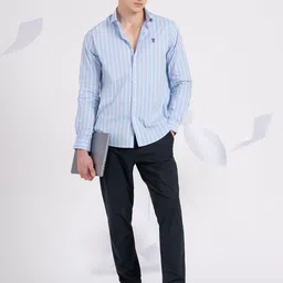 Red Tape Men Opaque Striped Casual Shirt-image-21
