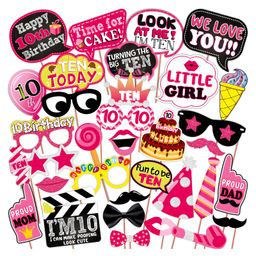 Wobbox Birthday Party Props Happy Birthday Decoration Kit Pink Pack Of 24-image-63