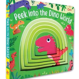 Peek into the Dino World - Illustrated rhymes for kids - Board Book for Children, English-19