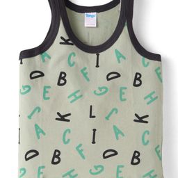 Tango Single Jersey Knit Sleeveless Sando Vest With Alphabet Print - Mint Green-picture-26