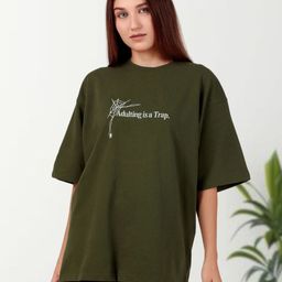 Untamed Clothing Women Typography Organic Cotton T-shirt-image-94