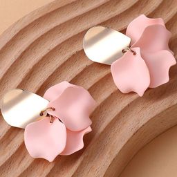 SOHI Gold-Plated Contemporary Drop Earrings-picture-44