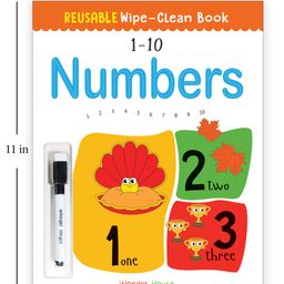 wonder house books Reusable Wipe and Clean Book 1-10 Numbers image 3