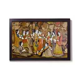 Aura Brown & White 1 Piece Synthetic Wood Religious Wall Paintings-image-73
