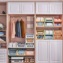 Parasnath Green 3 Pieces Resusable Wardrobe Organisers-image-16