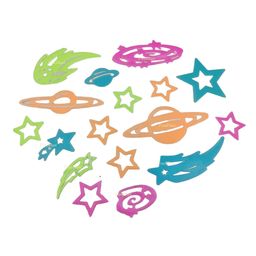 FunBlast Glow in The Dark Solar System Shaped Stickers Pack of 17 - Multicolor image 4
