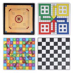 DULI Set of 4 Square Games Coasters for Home and Dining Table image 4