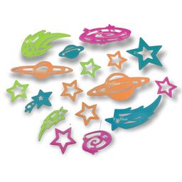 FunBlast Glow in The Dark Solar System Shaped Stickers Pack of 17 - Multicolor image 5