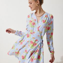 Happiness Istanbul Women Floral Print A-Line Mini Dress-image-53