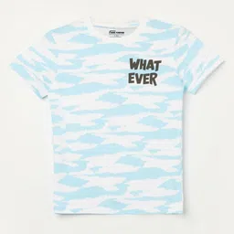 Fame Forever by Lifestyle Boys Typography Printed Round Neck Short Sleeves Cotton T-shirt-image-59
