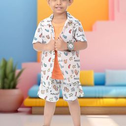 NEW GEN Boys Printed T-shirt and Shirt with Shorts-image-53