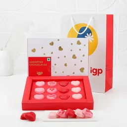 Heart-Shaped Chocolate Assortment Box - 12 Pcs-image-55