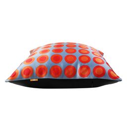 ANS Orange & Grey Set of 5 Geometric Square Cushion Covers image 2