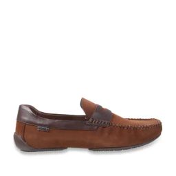 Mochi Men's Tan Casual Loafers-image-95