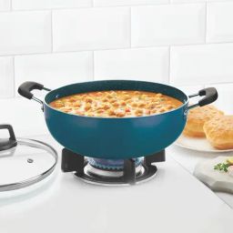 ?Borosil ?Aluminium  Non Stick Kadai with Lid-1
