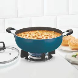 ?Borosil ?Aluminium  Non Stick Kadai with Lid-30