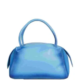 Favore Blue Solid Medium Handbag-image-66