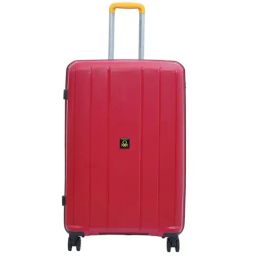 United Colors of Benetton Wayfarer Red Textured Hard Large Trolley Bag - 79 Cm-image-17