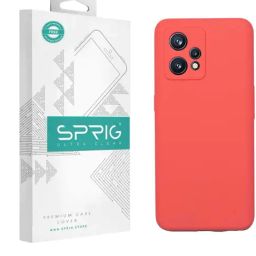 Sprig Liquid Silicone Back Cover for REALME 9 PRO PLUS (Red)-image-90