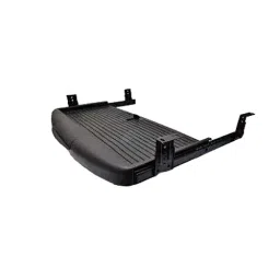 Implemental Keyboard Tray with Channel and Cable Manager Brown Combo Metal and ABS Black & Brown (Set of 2) image 3