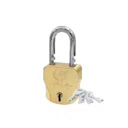 Harrison Quadro Gold 60 mm Mild Steel 4 Keys Premium Padlock, LD-42-19
