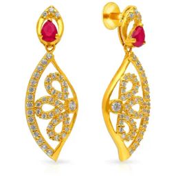 Malabar Gold and Diamonds 22k Yellow Gold Earrings for Women-image-88