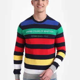 United Colors of Benetton Multicolor Round Neck Sweatshirt-image-47
