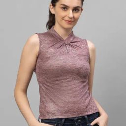 Globus Mauve Self Pattern Top-image-52