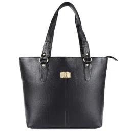 HiLEDER Black Solid Large Tote Handbag-35