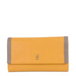 Baggit Yellow Solid Tri-Fold Wallet for Women-image-37