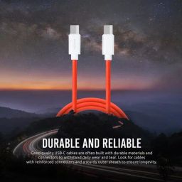 Onelife 10 65 Watt C to C Data Cable with Transfer Speed up to 480 Mbps ( Red) image 5
