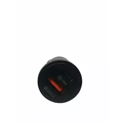 KP 38 W Fast Car Charger Adapter with Type C PD 20 W & Qualcomm 3.0 Ports for iPhone, Android Black, syma8 image 3