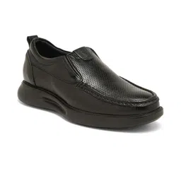 Kosher Men Leather Slip-On Perforated Formal Loafers-picture-17
