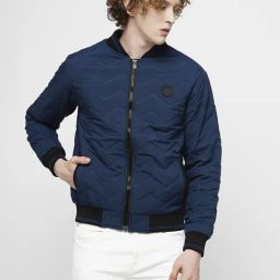 Produkt By Jack & Jones Blue Regular Fit Bomber Jacket-image-29
