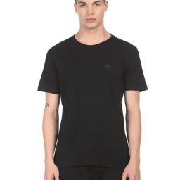 Arrow Sports Black Cotton Regular Fit T-Shirt-picture-34