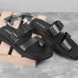 Mochi Men's Black Toe Ring Sandals-image-58