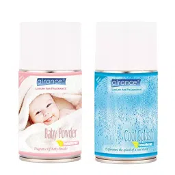 Airance 250 ml Each Baby Powder & Cool Splash Spray Air Freshener Automatic Spray (Pack of 2)-18